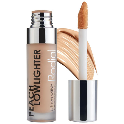 Peach Lowlighter 0.1 fl oz - Hydrating Under Eye Brightener & Peach Color Corrector with Hyaluronic Acid, Vitamin E &