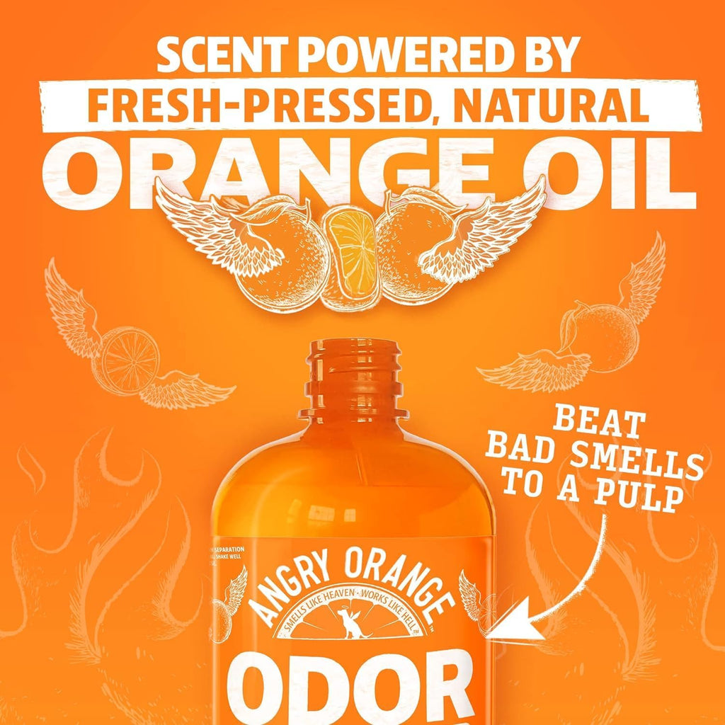Pet Odor Eliminator for Dog and Cat Urine, Carpet Stains, and Strong Smells – Citrus Cleaner with Natural Orange Oil