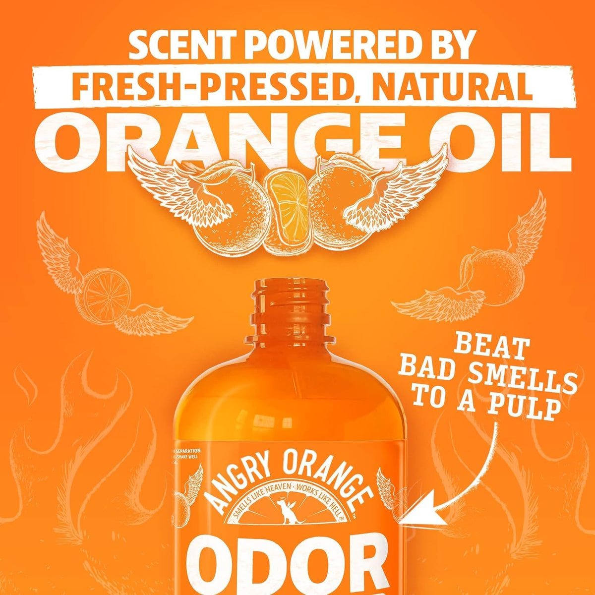 Pet Odor Eliminator for Dog and Cat Urine, Carpet Stains, and Strong Smells – Citrus Cleaner with Natural Orange Oil