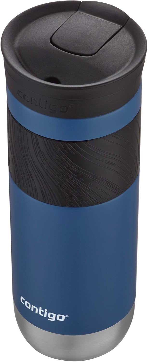 Byron Vacuum-Insulated Stainless Steel Travel Mug with Leak-Proof Lid, Reusable Coffee Cup or Water Bottle, BPA-Free