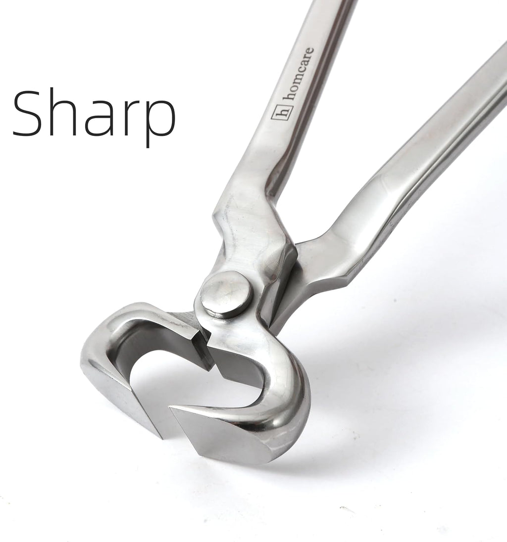 14 Inch Farrier Hoof Nipper, Heavy Duty Chrome Vanadium Steel Hoof Trimmer with High Leverage & Ergonomic Grip for