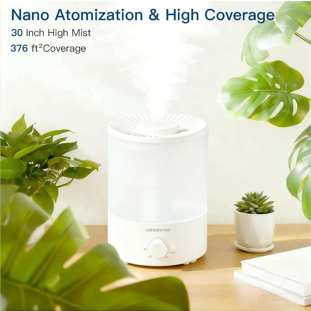 Topfill 7-colour Night light humidifier for Kid bedroom with 3.5L Large Capacity, No leakage Design Fine Mist Output