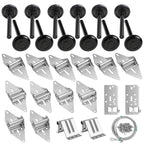 EXERAUO Garage Door Hinges and Rollers for 8 Ft High Doors Hardware Kit