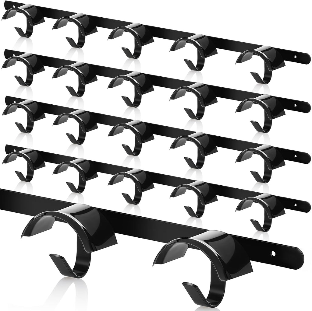 4 Pcs Bridle Rack for Horse Wall Mount, Horse Tack Bulk, Five Hooks