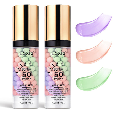 3 In 1 Primer for Face Before Makeup, SPF 50, Sunscreen Isolation Cream