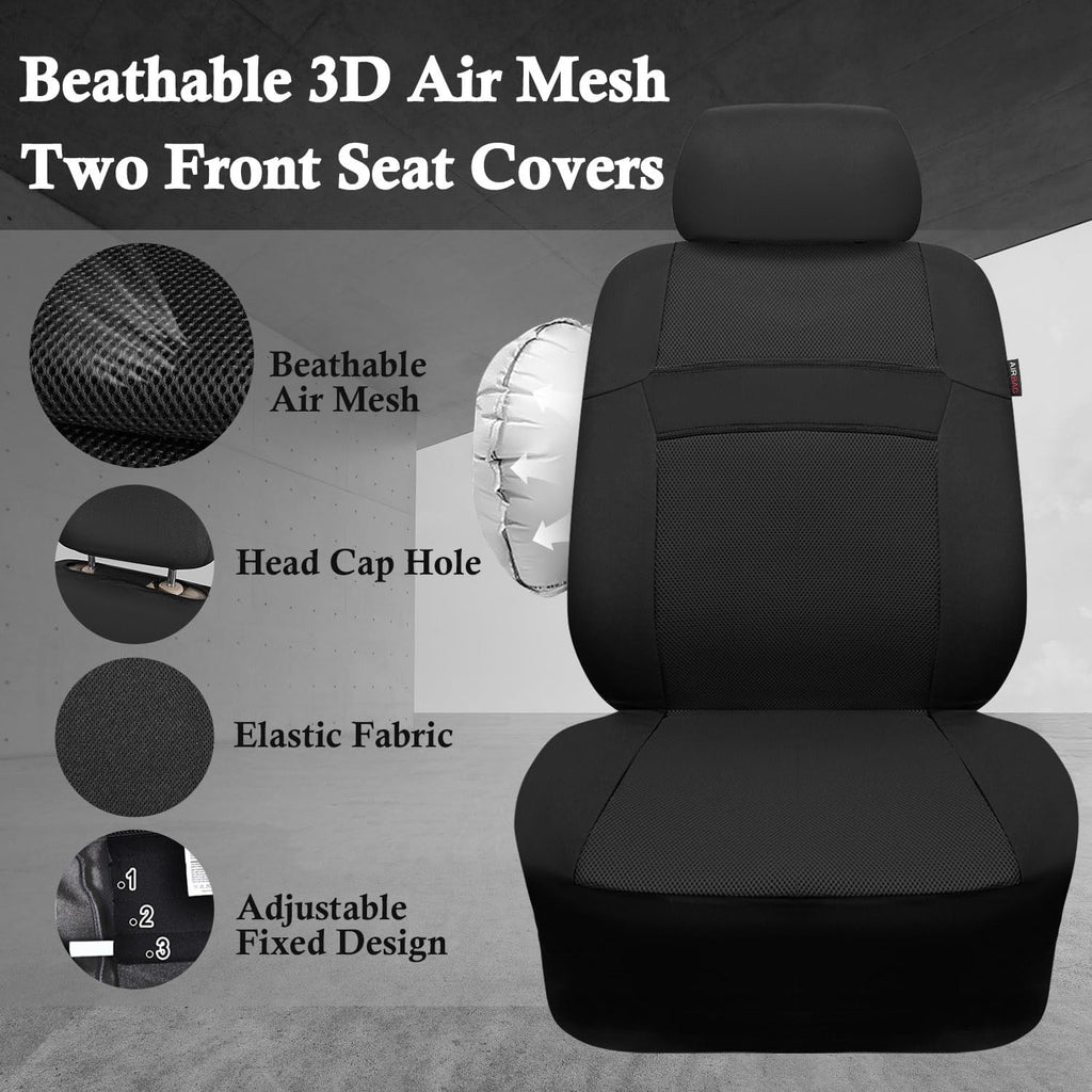 3D Air Mesh Car Seat Covers Two Front Seats Only, Universal Seat Covers for Car Fit SUV,Vans,Sedan,Trucks, Breathable