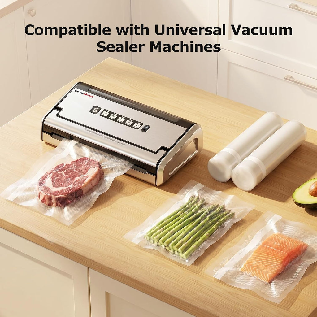 Vacuum Sealer Bags, 11" x 20' Rolls, 2 Pack