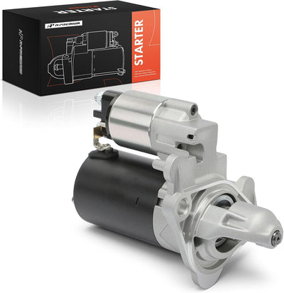 A-Premium Starter Motor, 12V 0.9KW 9 Teeth Clockwise, Compatible with Mini
