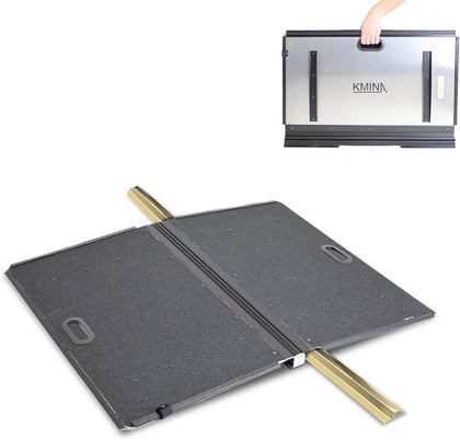 Folding Wheelchair Ramp, Threshold Door Ramp 1.6 Inch, Holds 600 lb