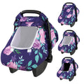 Windproof Baby Car Seat Cover, 3D Mink Dot Infant Car Seat Canopy with Breathable Mesh Window, Baby Carrier Cover for