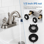 Chsoejuf 4PCS 1/2" IPS Faucet Mounting Nut Durable Plastic Lock Nuts Kit