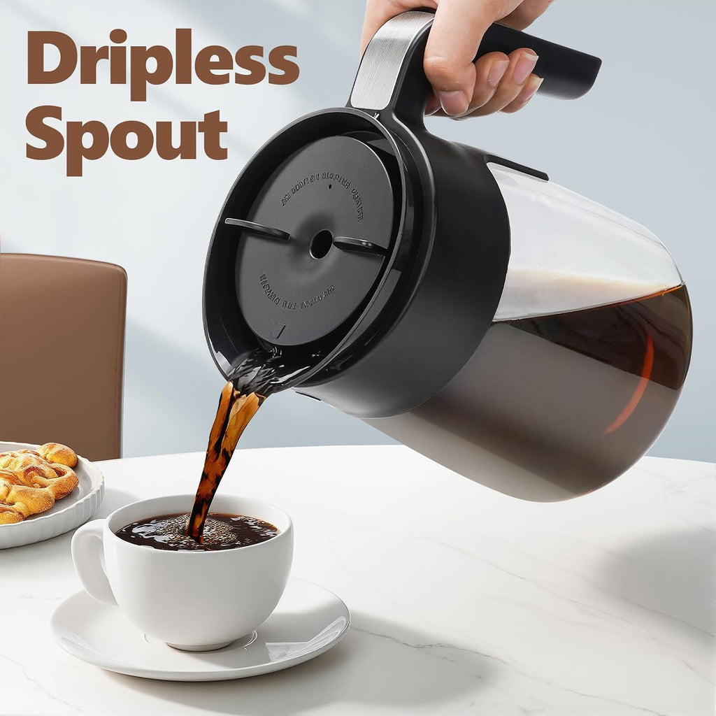 12 Cup Coffee Pot Replacement Compatible with Ninja Coffee Maker CFP101 CFP201 CFP301 CFN601 CFP307 CFN602 CM400