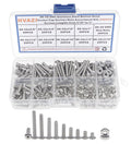 230PCS #6-32 UNC 304 SS Button-Head Socket Cap Screws & Hex Nuts Kit