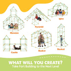 Fort Building Kit for Kids Ages 4-12, STEM Building Toy