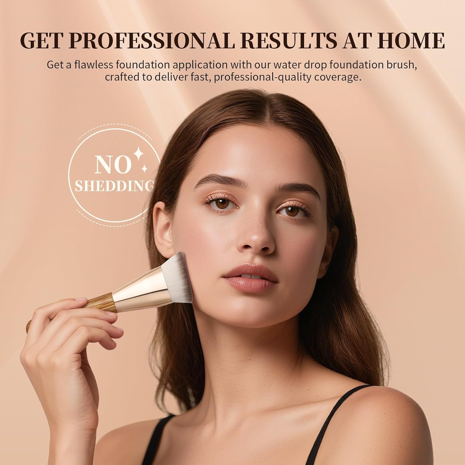 Makeup Brushes Angled Foundation Brush for Flawless Makeup | Cheek Hugging Contour Brush for Cream Contour Liquid