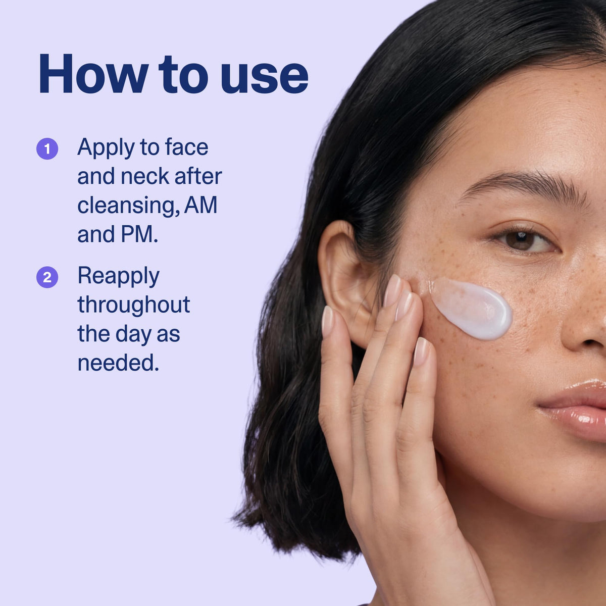 Gel Face Moisturizer, Hyaluronic Acid Lotion for All Skin Types