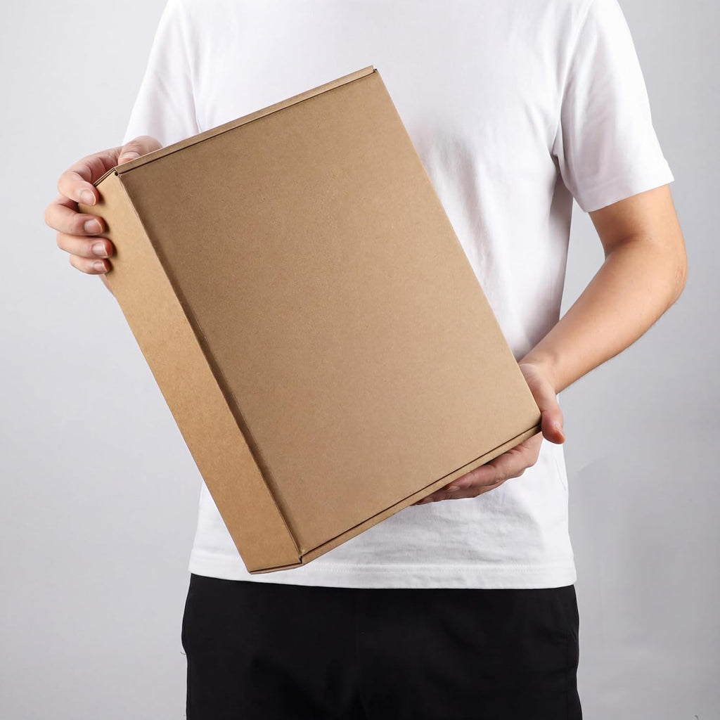 15 Pack 12x9x4 inch Cardboard Shipping Boxes, Brown Gift Boxes