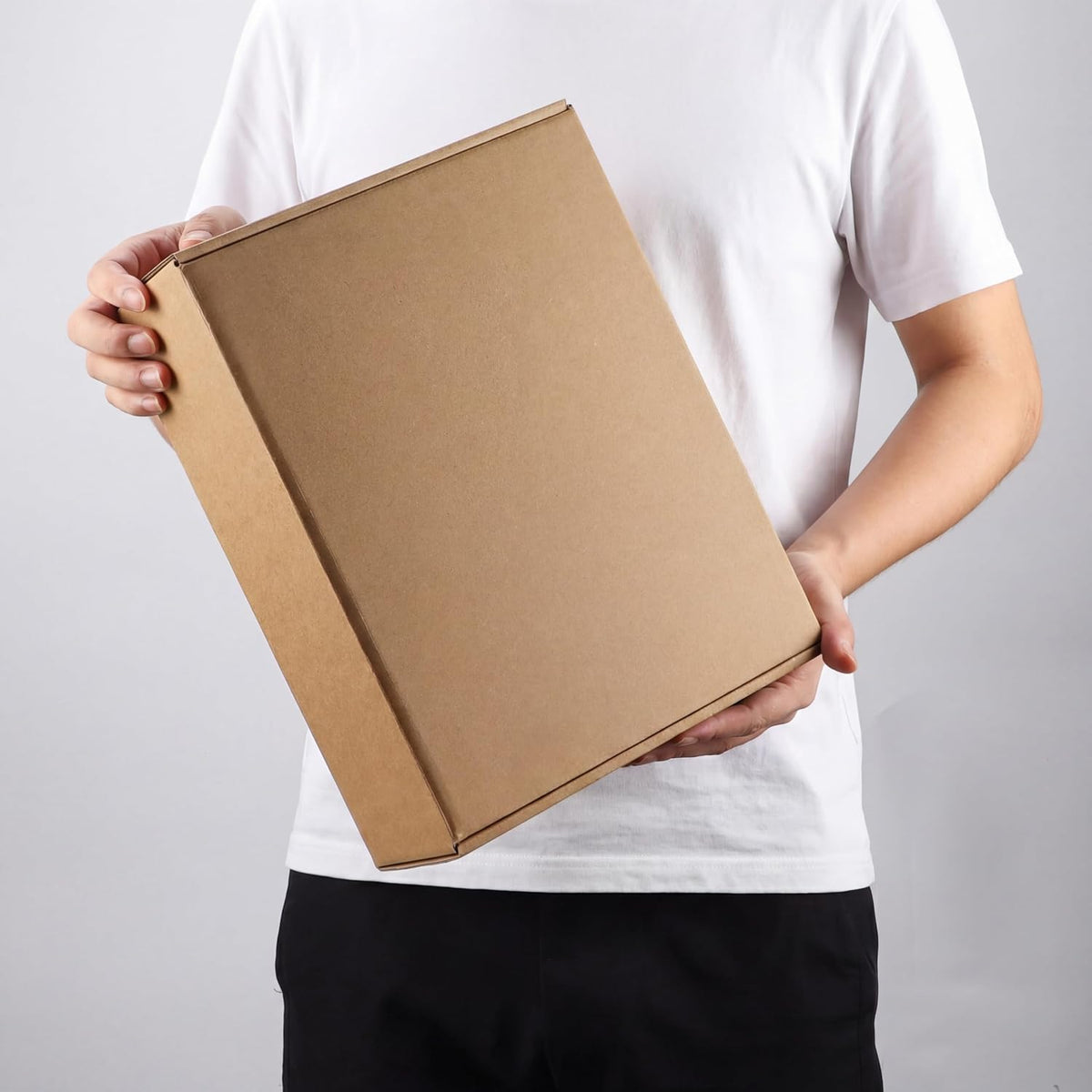 15 Pack 12x9x4 inch Cardboard Shipping Boxes, Brown Gift Boxes