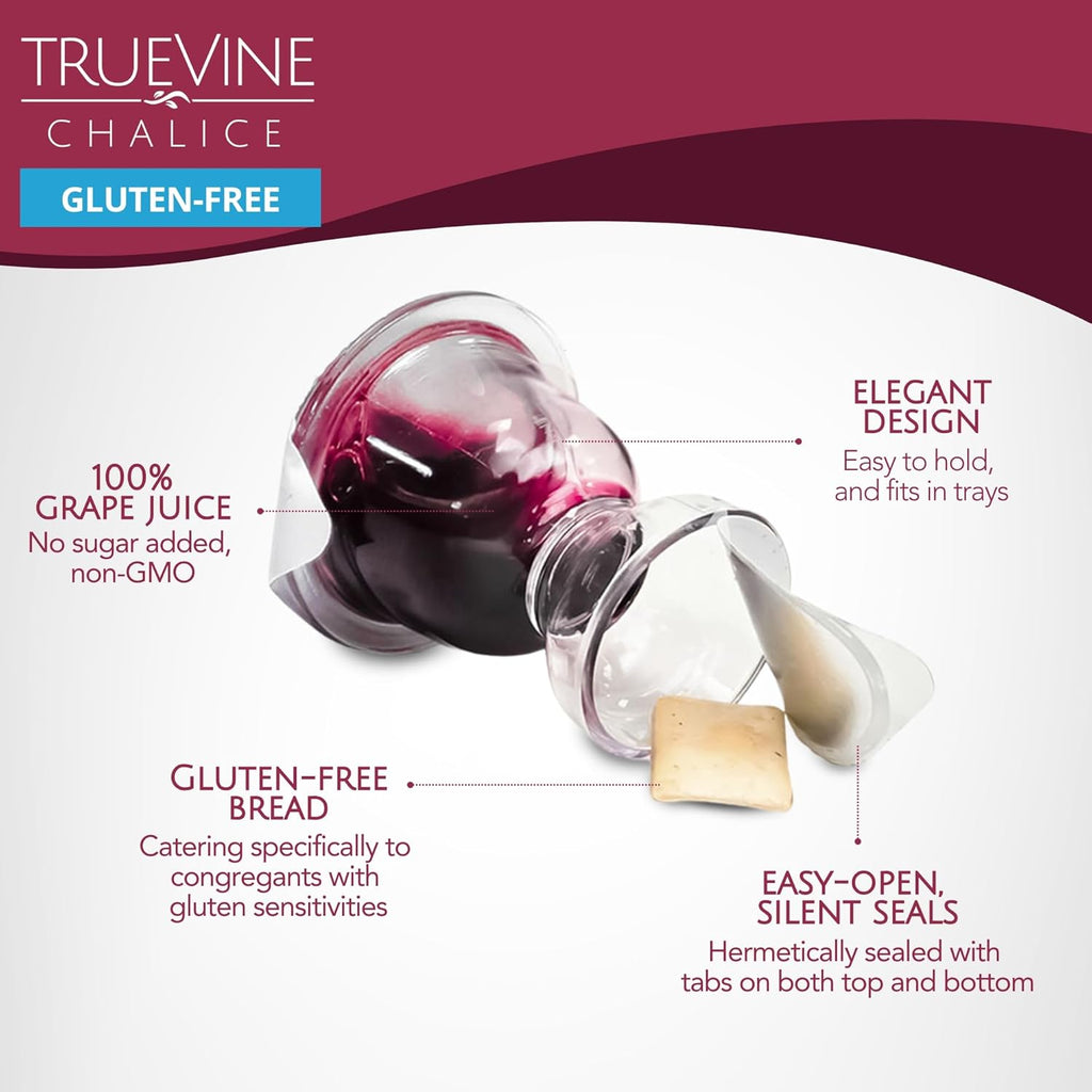 Chalice Gluten-Free Prefilled Communion Cups & Wafer Set (100 Ct)