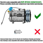 Universal 12V A/C Kit System 18000BTU Under Dash Air Conditioner