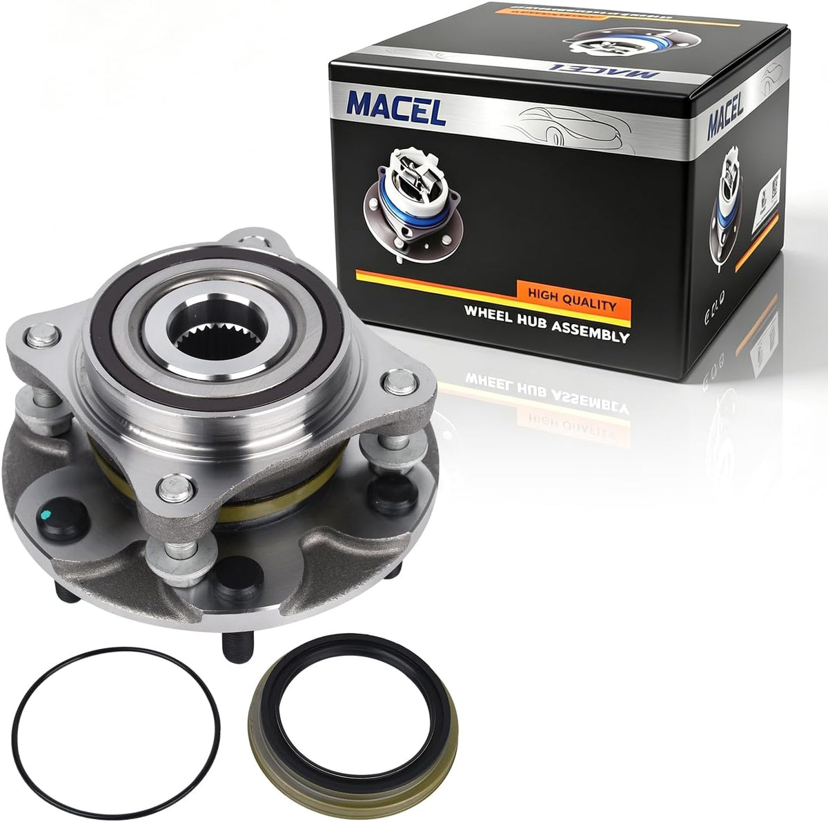 MACEL 515040 Front Wheel Hub Bearing for Toyota Tacoma 4WD 6Lug w/ABS