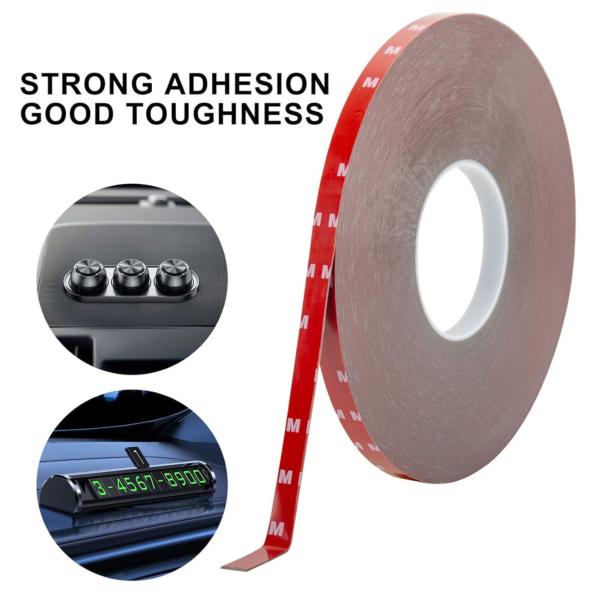 Double Sided Tape 0.39Inch x 108 Feet Heavy Duty Mounting Adhesive Multipurpose Waterproof Foam Tape for LED Strip