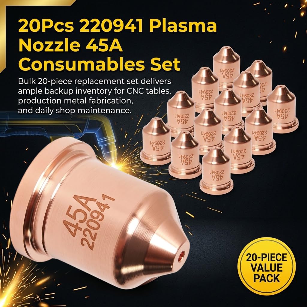 20pcs 220941 Plasma Nozzle Compatible with 45XP 65 85 105