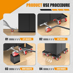 Furniture Dolly, 1000LBS Furniture Movers with Wheels