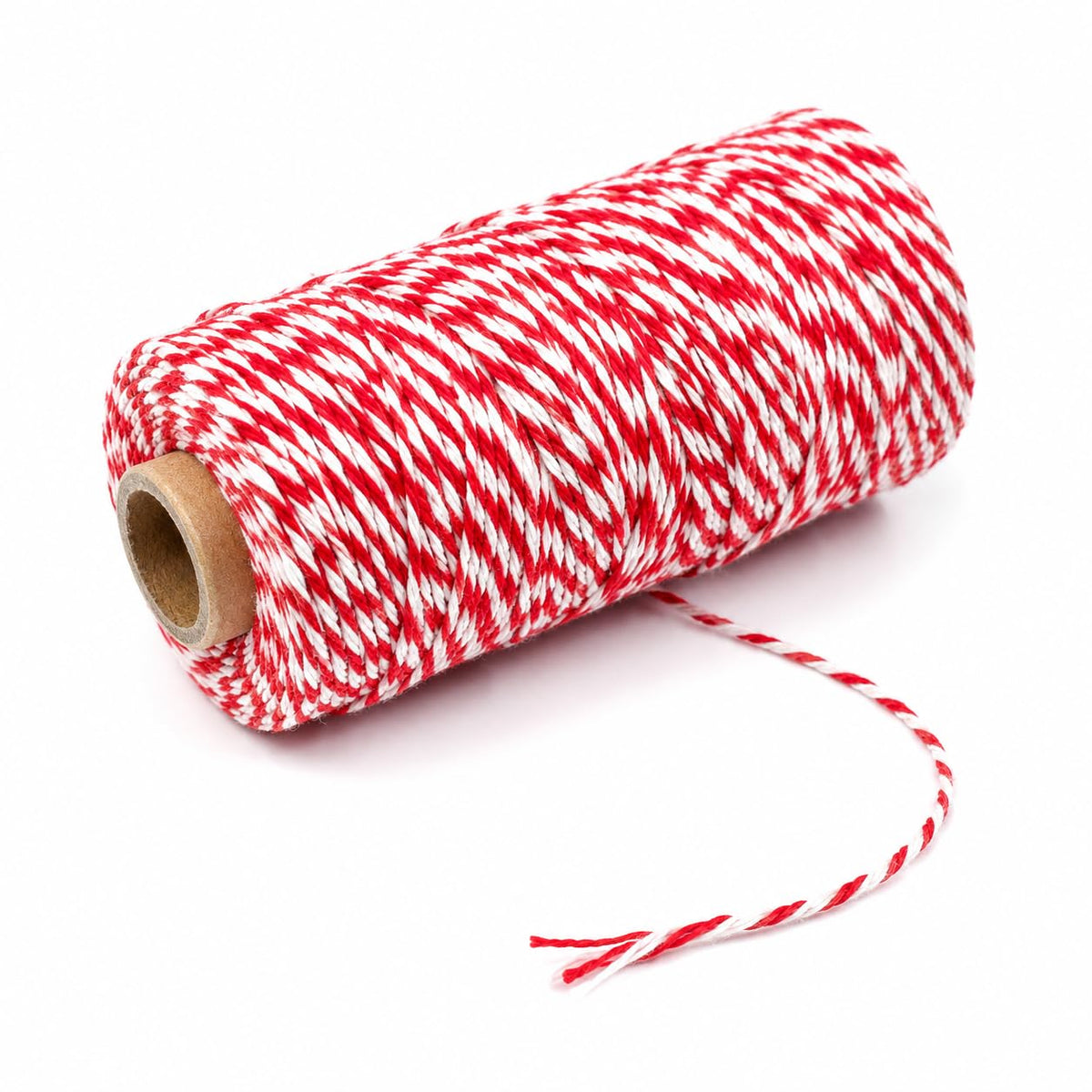 Red and White Bakers Twine, 656 Feet x 1.3mm