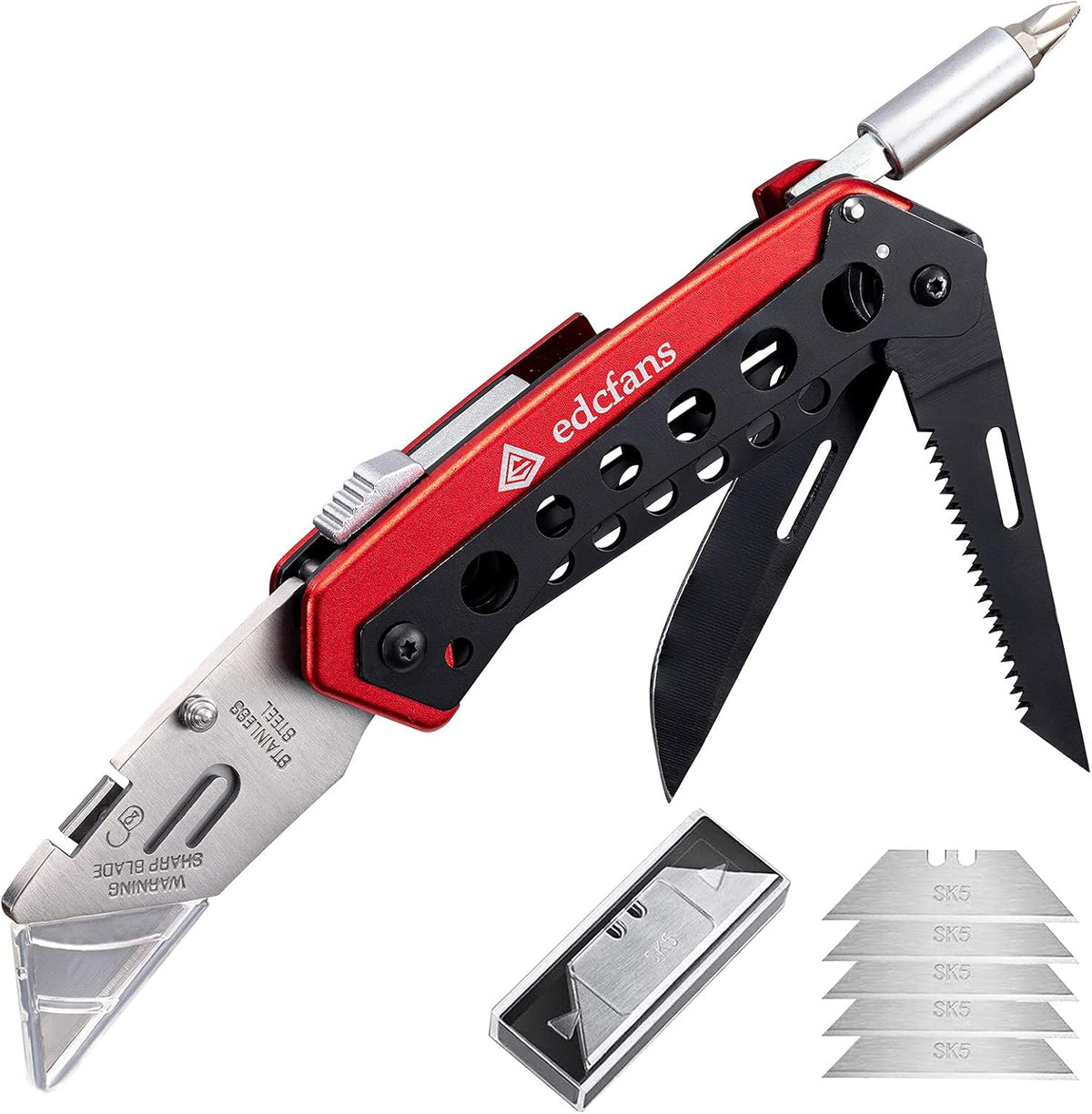 Folding Utility Knife Box Cutter, Razor Knife, Work Knives for Men