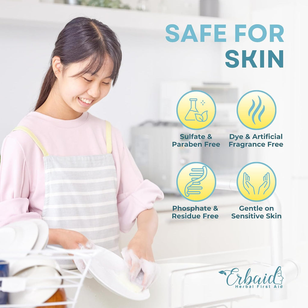 Dish Soap Bar – Non Toxic Solid Dish Soap Block, Natural Dish Bar, 2 Pack
