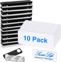 Magnetic Name Tags, 10-Pack Engravable Name Badge with Magnetic Backing, Reusable Name Tags(1" X 3")