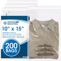 10” X 15” (200 Count) Self Seal Clear Poly Bags with Suffocation Warning