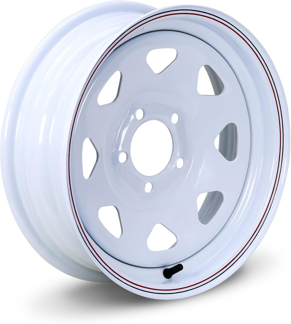 Trailer Tire Wheel ST205/75D15 6PR 101L 5X4.5 White Spoke Pk2