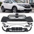 Front Bumper Grille Cover Kit Compatible with 2017-2019 Honda CR-V CRV