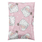 Poly Mailers 6x9, Pink Santa, 100 Pack