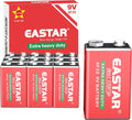 9V Batteries 10 Pack, 9 Volt Carbon Zinc Battery Bulk – Emergency Backup Power for Low-Drain Household Devices