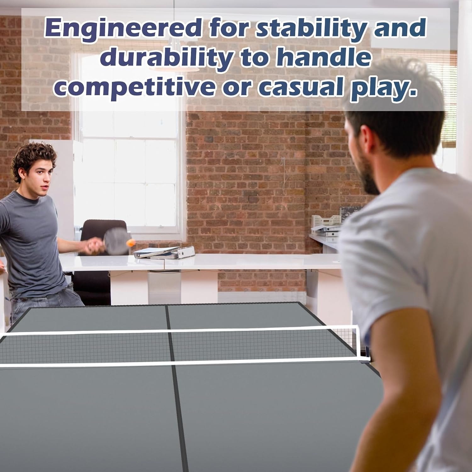 Ping Pong Table Top, Foldable Table Tennis Table Topper for Pool Table, Indoor Outdoor Table Tennis Conversion Top
