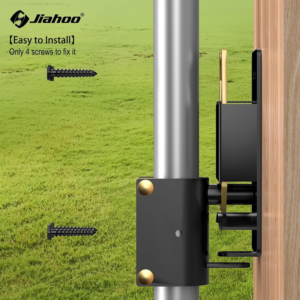 2 Way Farm Gate Latch, Heavy Duty Gate Latches for Metal Tube Gates
