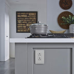 Legrand radiant 15 Amp Decorator Duplex Outlet Gray 1 Pack