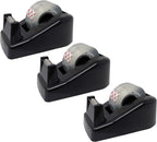 Premium Small Tape Dispenser with Tape Included (Pack of 3)