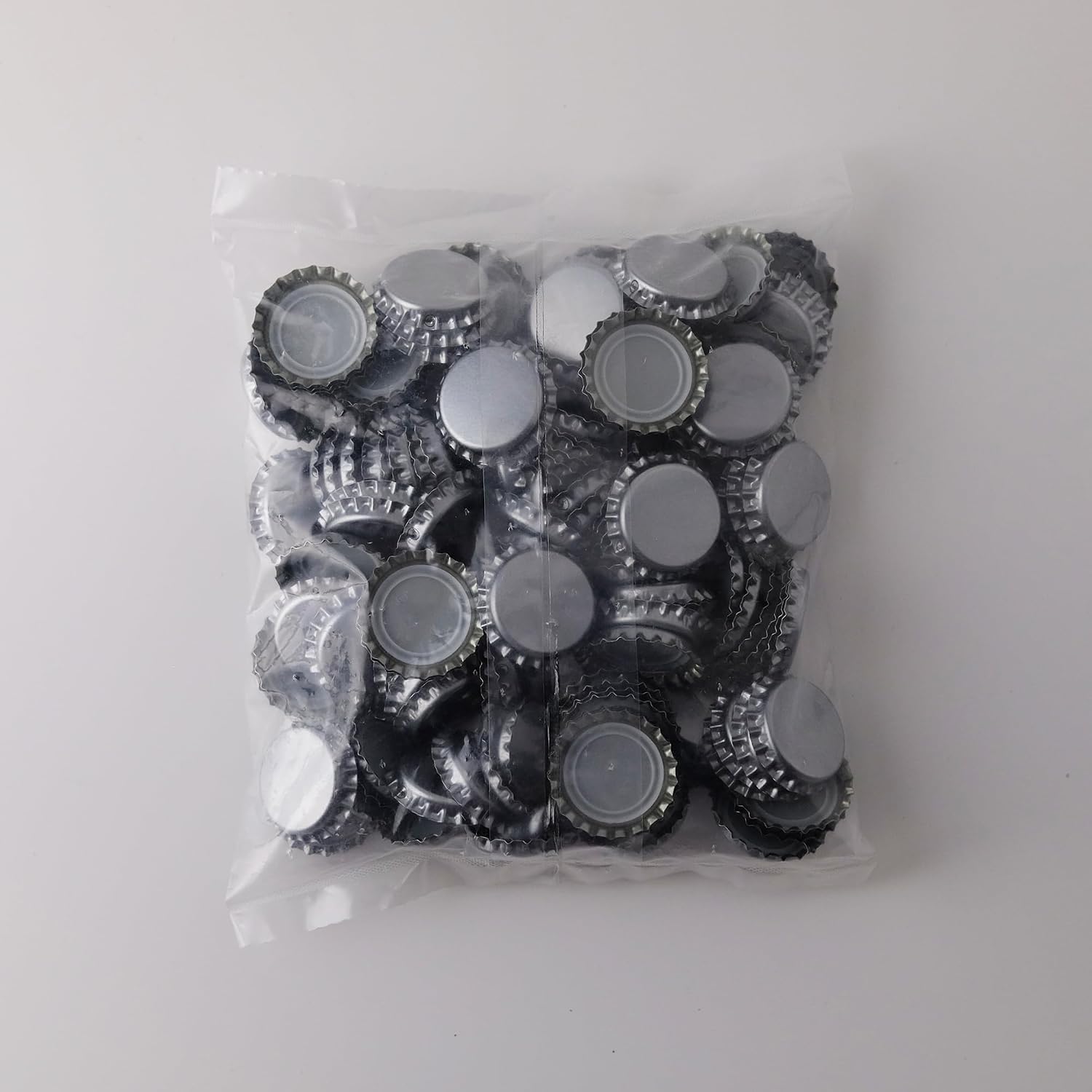 288 Oxygen Absorbing Beer Bottle Caps | 26mm Pry-Off Silver Standard Homebrew Bottle Tops for Glass Bottles |