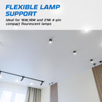 CFL Electronic Ballast, 2 Lamp, 18W, 120-277V, 4 Pack