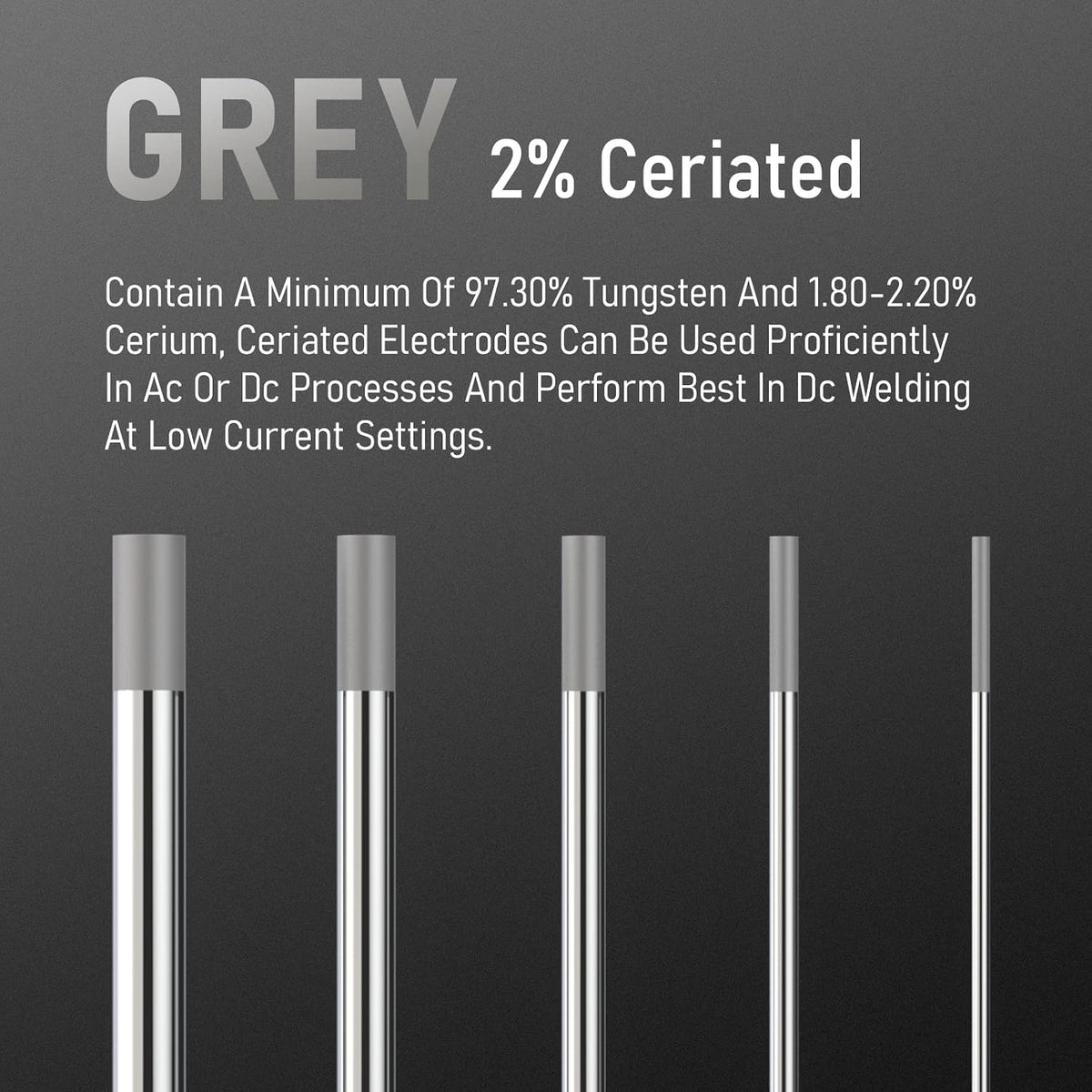 YESWELDER TIG Welding Tungsten Electrode 2% Ceriated