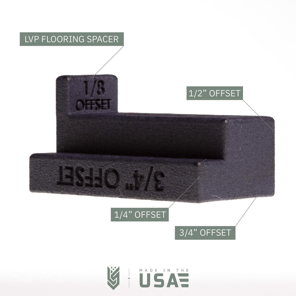 Left Side BaseAce Baseboard Spacer Tool for Consistent Trim Spacing