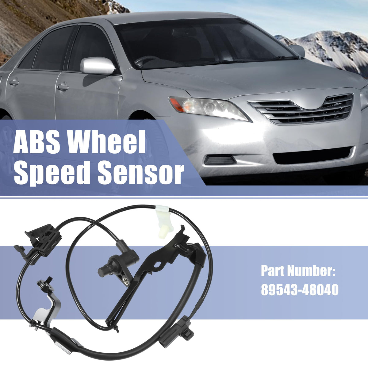 uxcell Front Left ABS Wheel Speed Sensor for Toyota Highlander 08-13