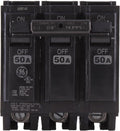 ABB Q-Line THQL32050 Circuit Breaker • 50A/3-Pole Configuration • 120/240 VAC, 10 kAIC • Thermal Magnetic Trip • Quick-Make/Quick-Break Mechanism • Plug-in Mount