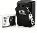 Key Lock Box for Outside - Sturdy and Durable Lock Box for House Key,5 Key Capacity Lockbox for Keys