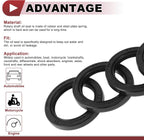 5 Pcs Rotary Shaft Seal High Pressure Oil Seal 40x55x7mm Black Nitrile 70 Durometer Rubber