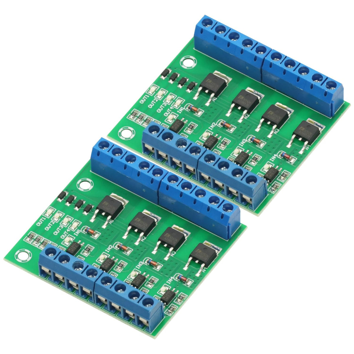 2 Pcs MOS FET F5305S 4 Channels Pulse Trigger Switch Controller PWM Input Steady for Motor LED 4 Way